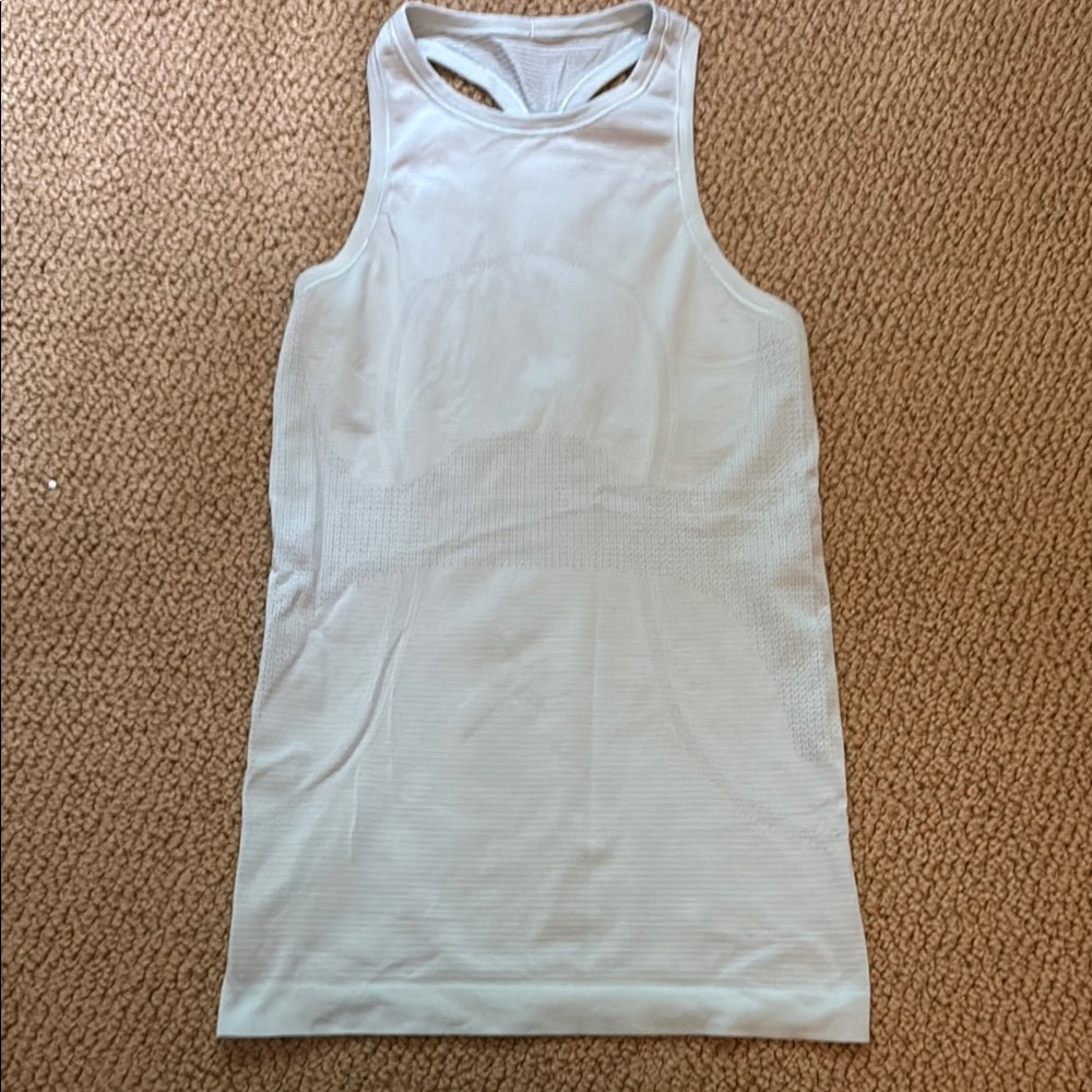 Pale blue Lululemon racerback Athletic Tank Top